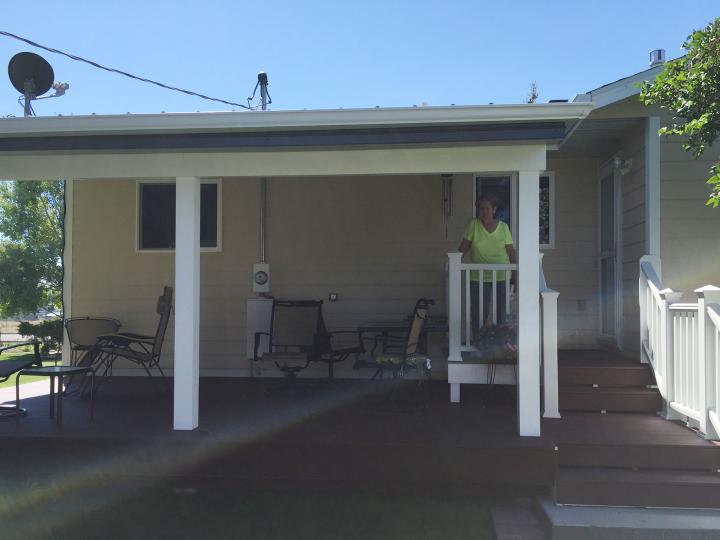 New trex deck and porch roof