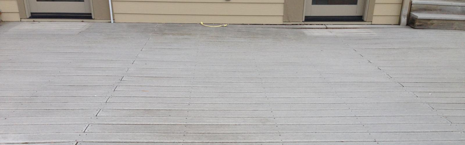 Existing decking