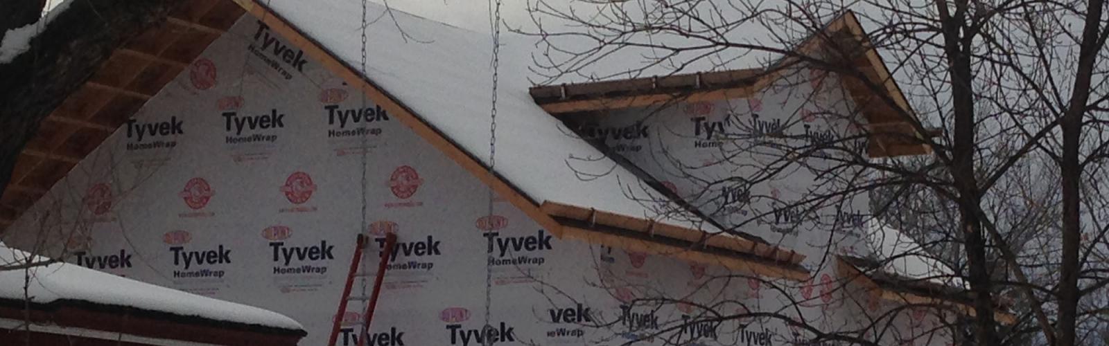 rough framed and tyvek