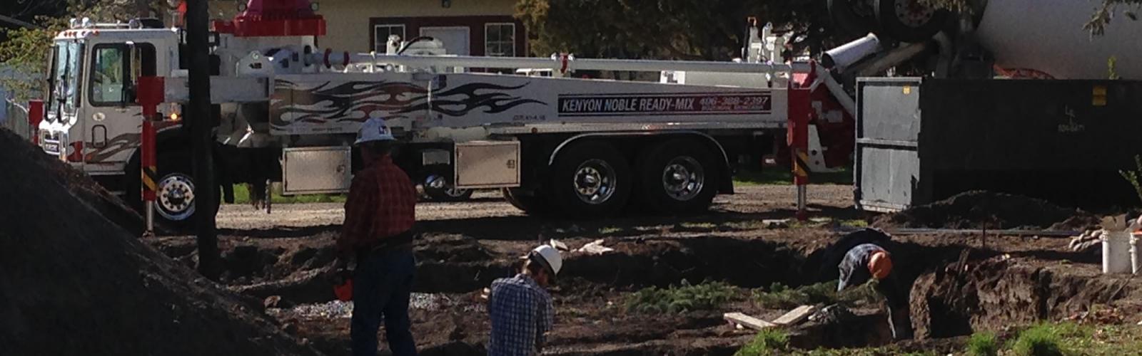 concrete pump truck