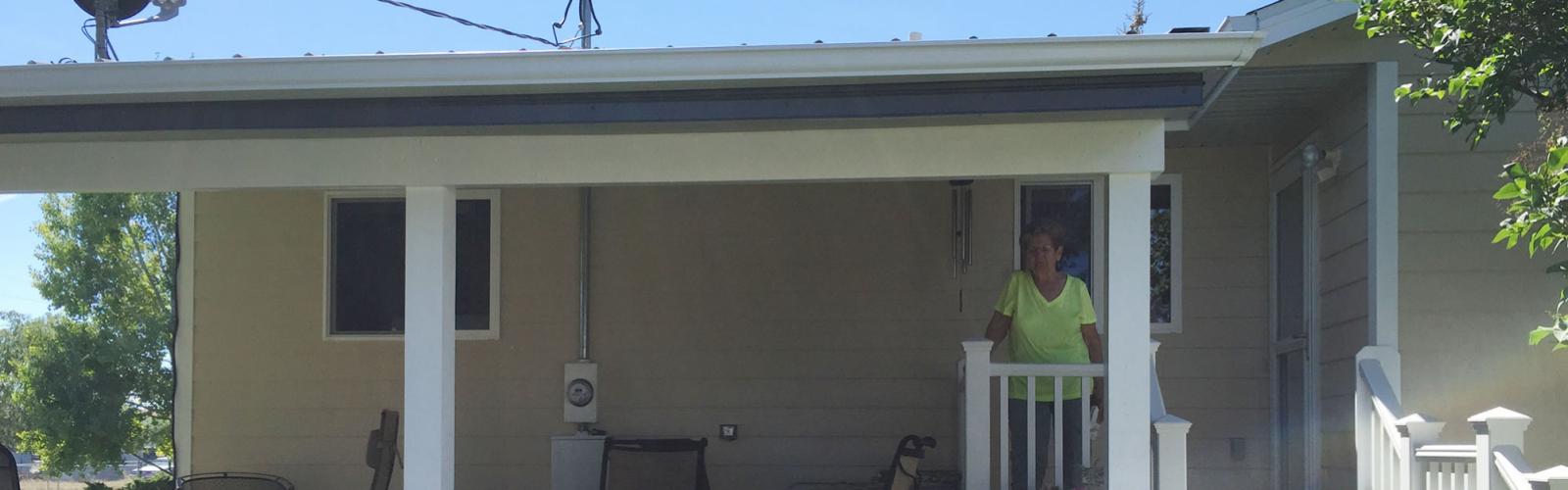 New trex deck and porch roof