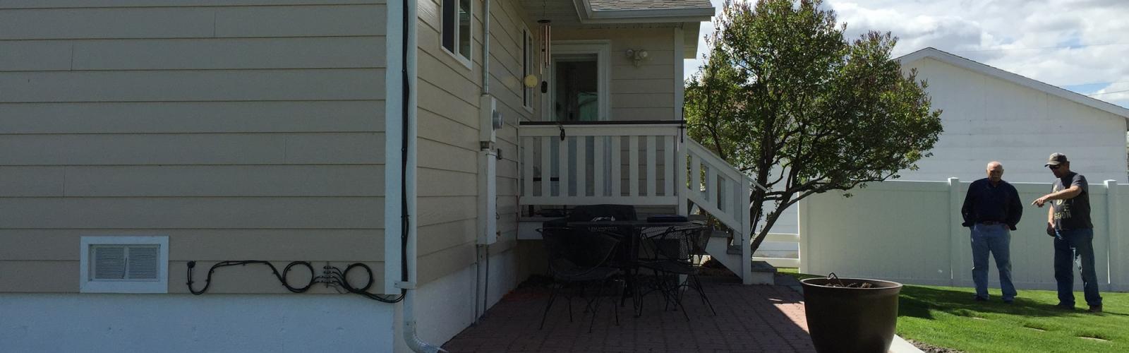 Residential deck and stairs