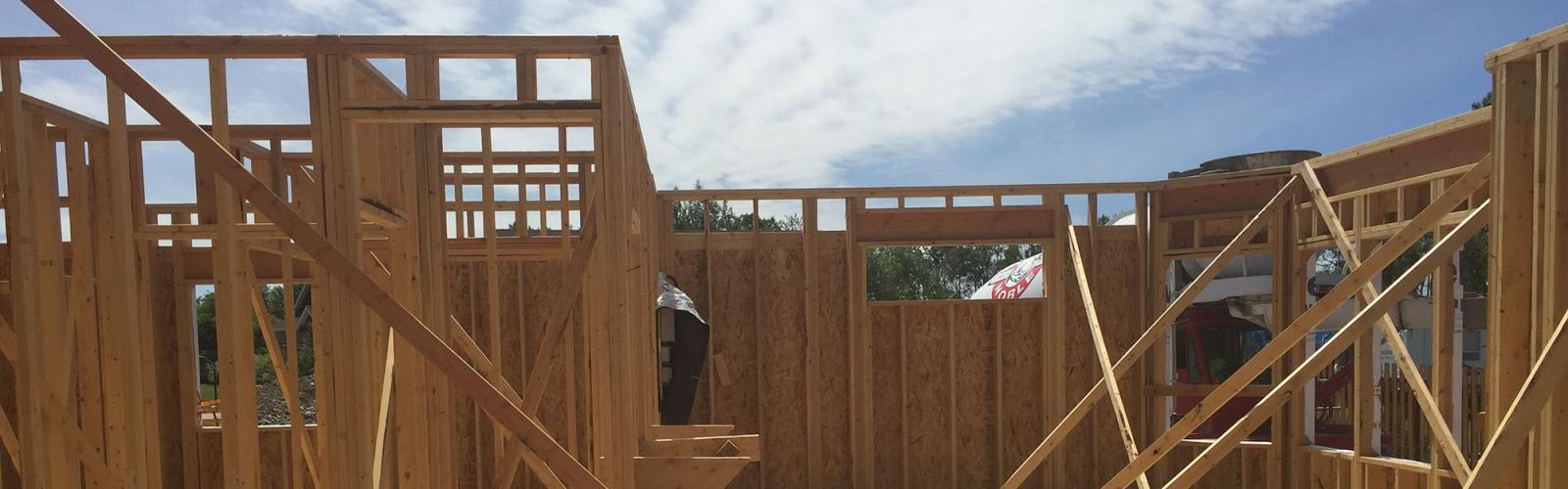 Rough framing interior walls