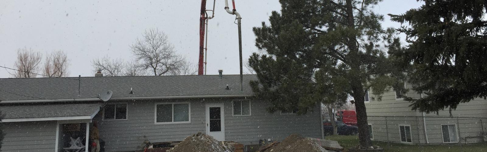 concrete boom truck lift