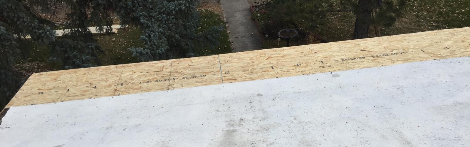 water damaged roof repair and dry in