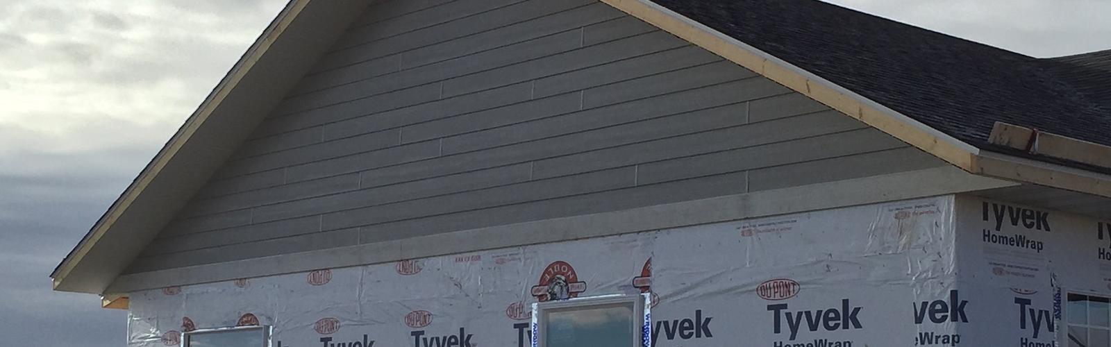 tyvek gable siding