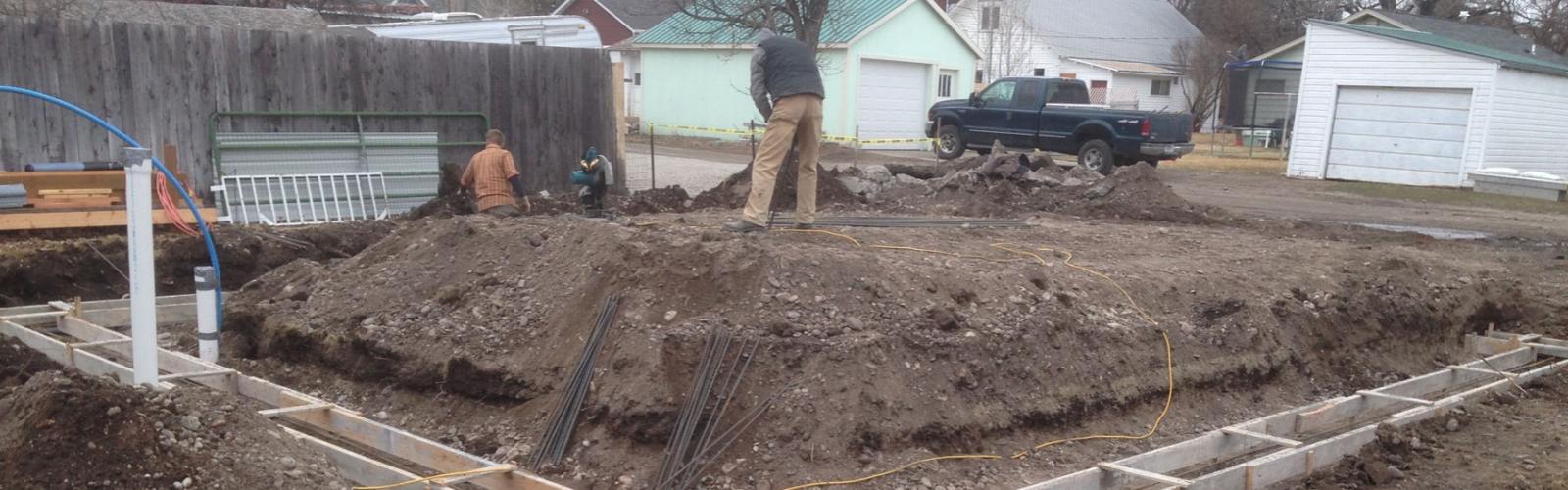 concrete footings