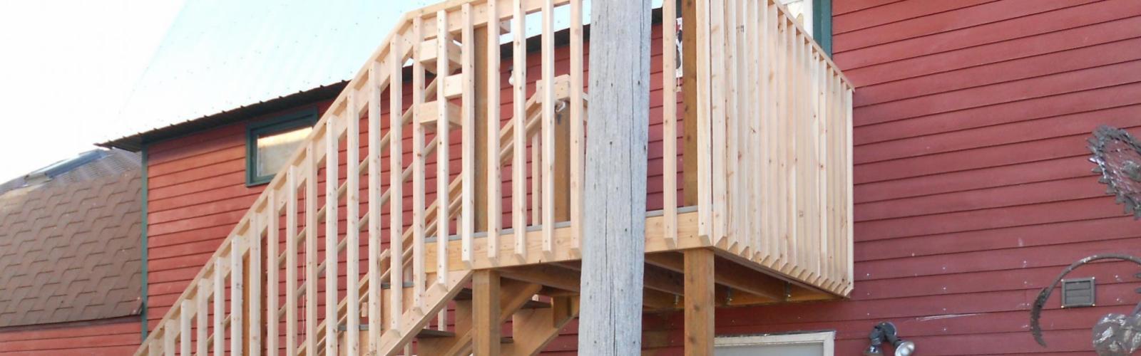 framing, stairs, willow creek, harmon enterprises construction